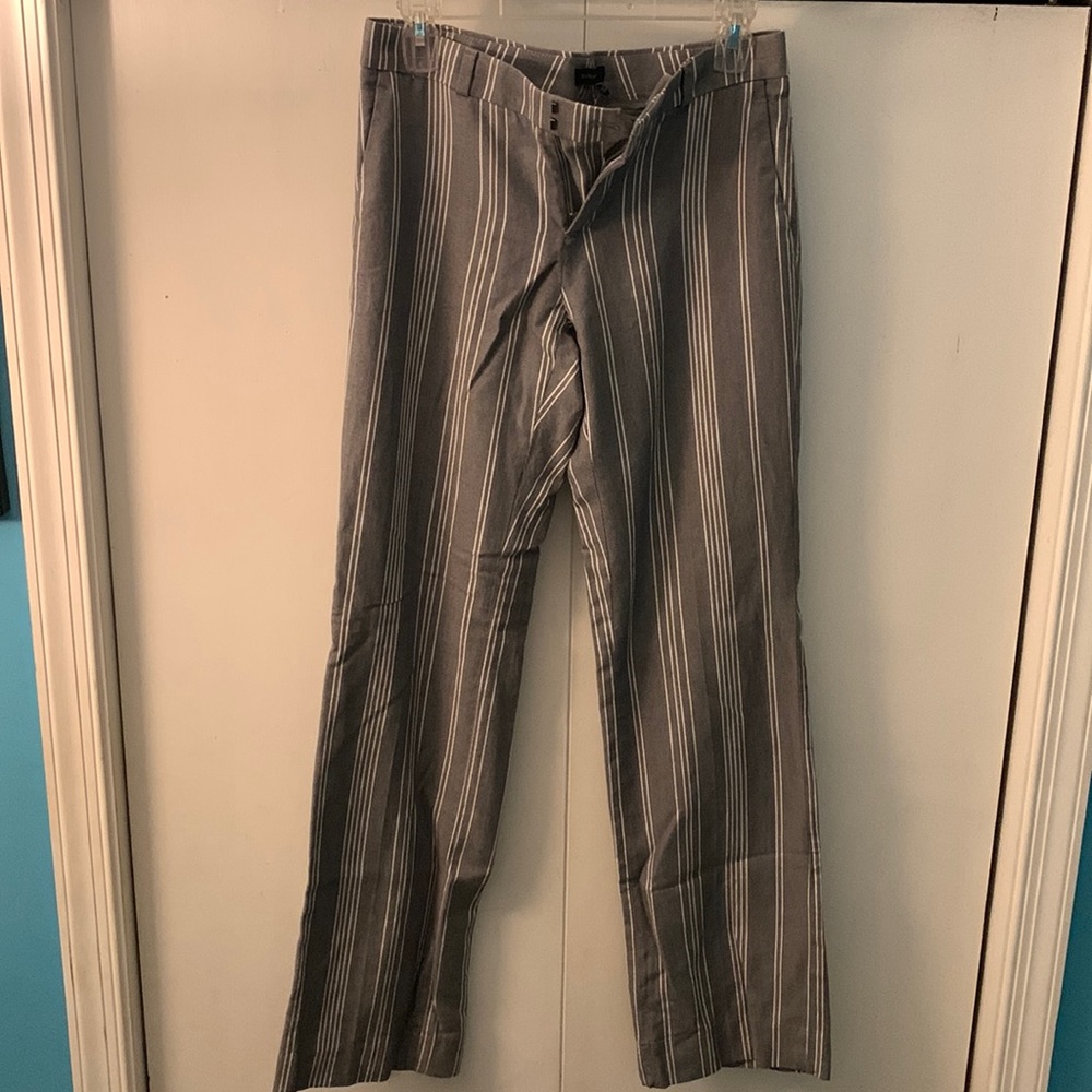 pin stripe wide leg dress pants